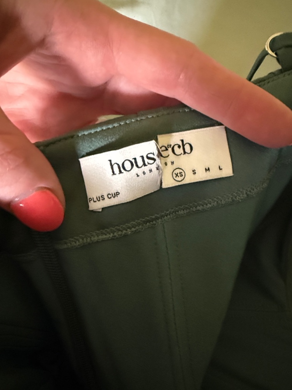 NWOT House of CB Emerald Satin Corset Maxi Dress - Picture 5 of 6